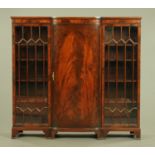 A mahogany display cabinet,