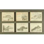 Wainwright Alfred, Scottish mountain drawings, full set of six first edition copies,