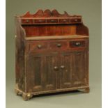 A Victorian Scottish pine kitchen dresser,