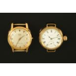 An Elgin fob watch, with gold plated cased, and a Britix gentleman's wristwatch (both A/F).