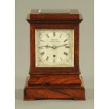 A 19th century rosewood cased single fusee bracket clock by Webster, Cornhill London,