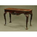 A George III mahogany console table, possibly Irish,