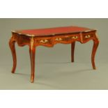 A French style bureau plat,