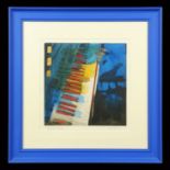 Simon Bull a signed limited edition print "Blue", 16/90, well mounted and framed.