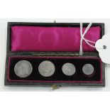 Cased 1901 Maundy coin set