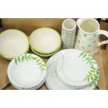 Box of floral crockery, dishes, jugs, etc.