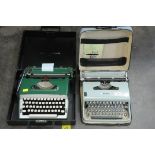2 vintage typewriters,