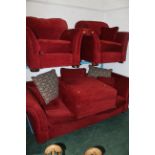 Red 3 settee,