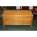 Modern oak effect 2 drawer TV stand