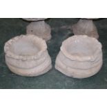 Pair of sack effect planters