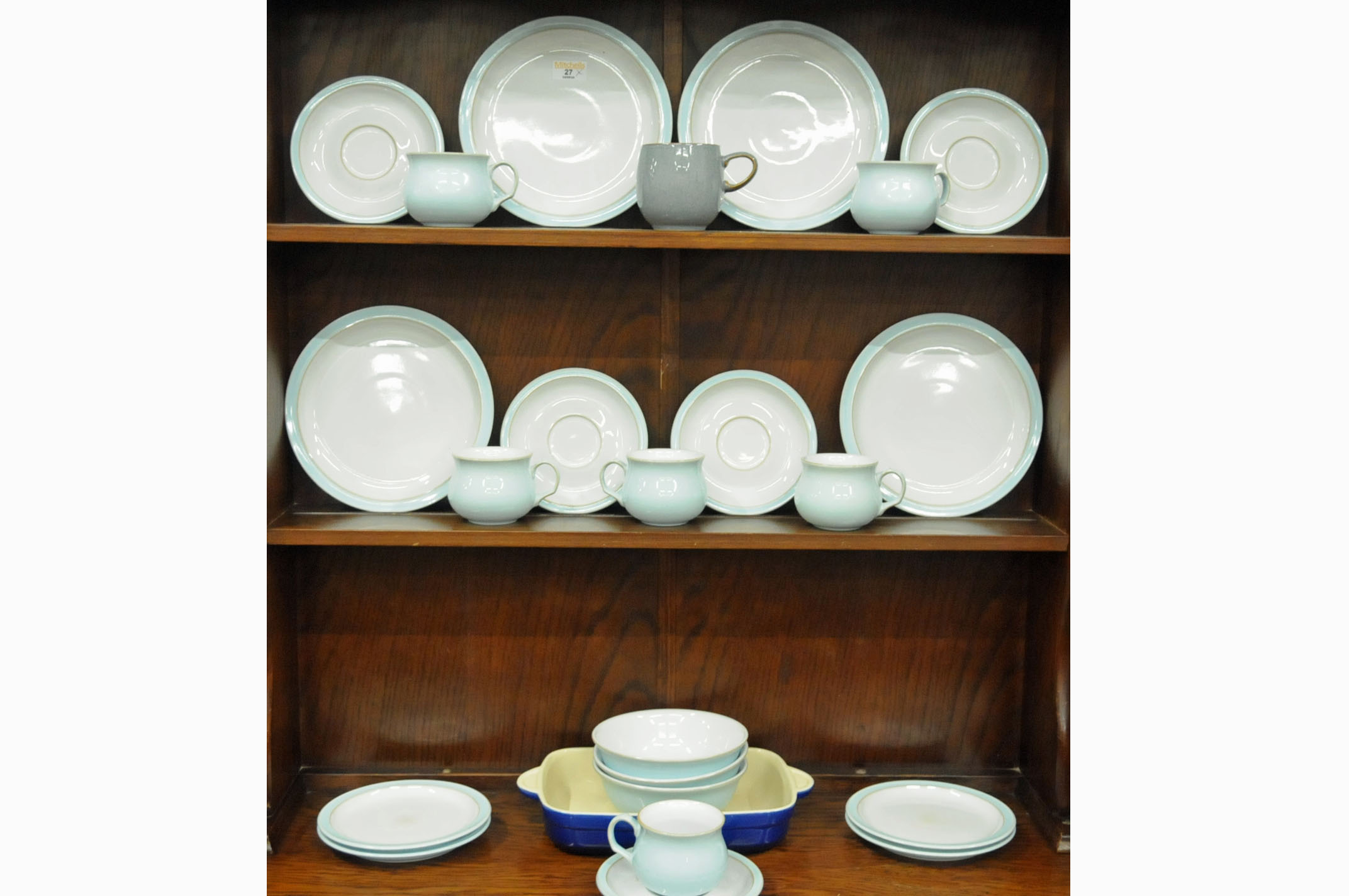 24 pieces of Denby pottery, plates, mugs,