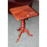 Victorian square mahogany tripod table