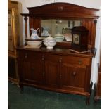 Victorian style mahogany mirror back sideboard,