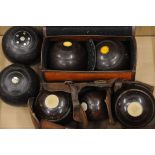 7 crown green bowls, to include Taylor Rolph Co. Ltd., London, Irving & Sellar, etc.