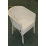 White loom type chair