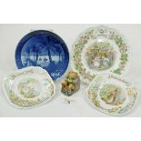 Royal Doulton Brambly Hedge plate, Royal Copenhagen plate (In The Desert),