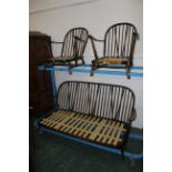 Ercol settee and 2 armchairs