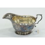 Birmingham silver sauce boat (1931),