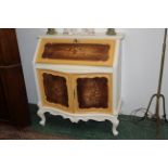 French style shabby chic bureau with floral decoration