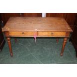Victorian oak rectangular desk
