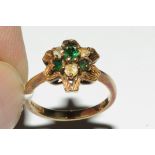 9 ct gold dress ring, size L, weight approx 2.