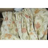 Box of floral curtains