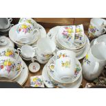 Czechoslovakian fruit patterned part tea service,