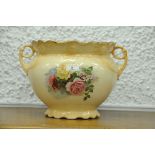 Late 19th/early 20th century transfer printed floral jardiniere