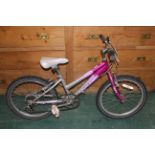 Child's Raleigh Krush mountain bike