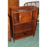 Oak bookcase with cupboard space