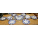 Blue and white Losol ware dinnerware