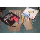Box and bag of records