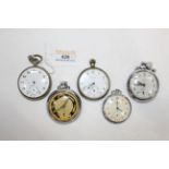 Five pocket watches