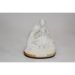 Modern "First Love" marble effect figural ornament,
