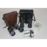 Box of cased binoculars - The Wray, Swift,