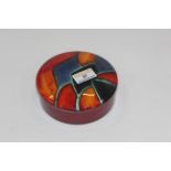 Poole Pottery Mosaic pattern powder box,