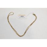 9 ct gold necklace,