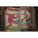 Box of comics - Roy of The Rovers etc