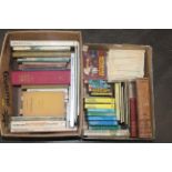 Two boxes of books including "My Book of Railways, Ships and Aeroplanes",