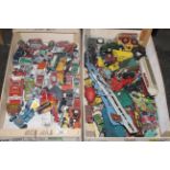 Two boxes of diecast - Matchbox etc