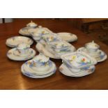 Corona Ware handpainted part dinner service