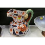 Ironstone snake handled jug,