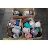 Three boxes of wool cones