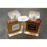 Two bottles of perfume by Chanel,
