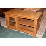 Modern oak TV stand,