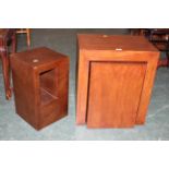 Nest of 2 modern chunky tables and similar plant stand