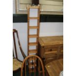 Narrow pine CD stand,