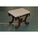 19th century rosewood stool,