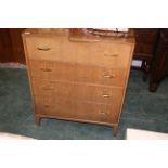 Vintage Lebus Link 4 drawer chest of drawers,