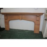 Large wooden fire surround,